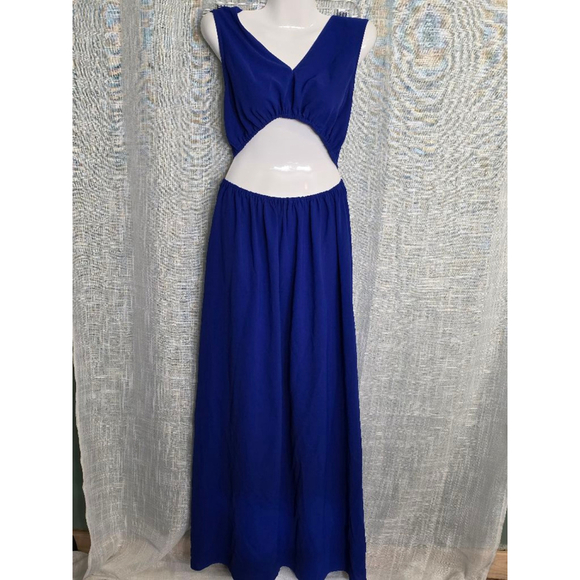 Women's shein Dress, Size M, Blue stretch cut‎ outs and adjustable - Picture 1 of 7